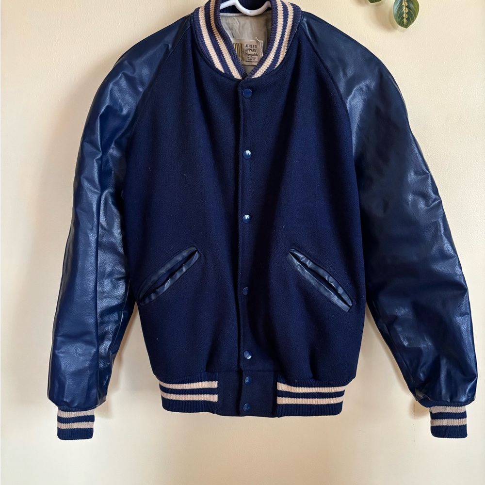 Vintage Navy Varsity Jacket